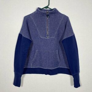 Vineyard Vines Women's 1/4 Zip Pop-Over Sweatshirt Navy Size Large